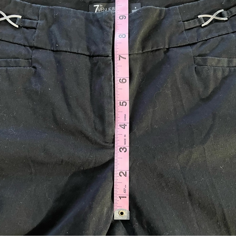 7th Avenue NYCo black capri straight leg pants, size 6 - Picture 13 of 16